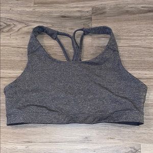 Blue/Grey sports bra